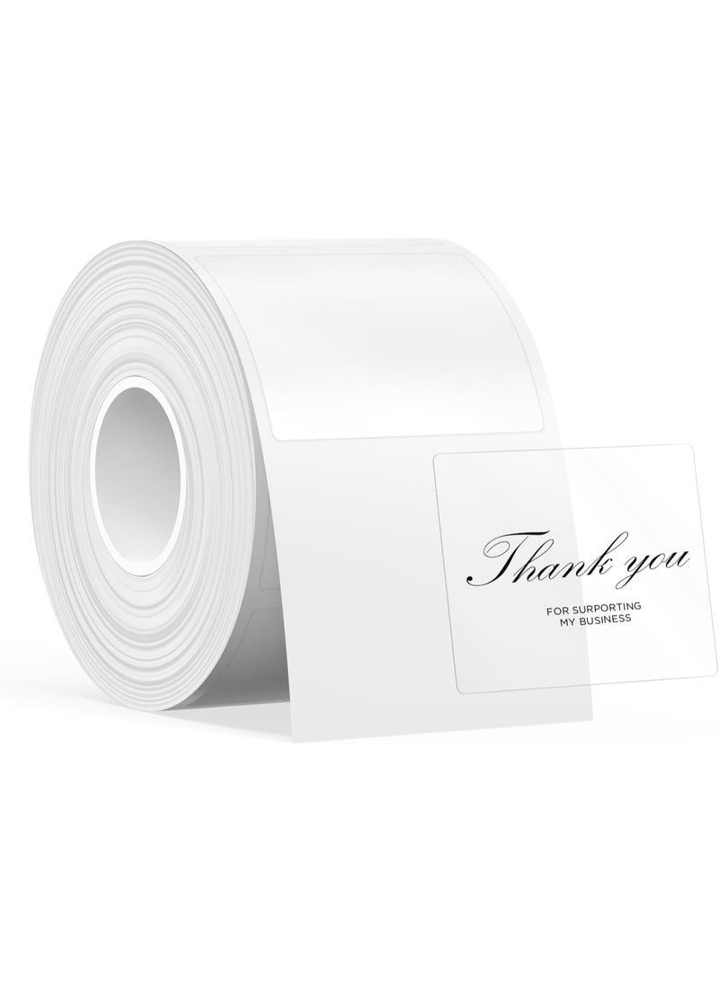 SUPVAN T50M Label Maker Tape Adapted Label Print Paper Refill Transparent Size 1.57'' x 1.18'' 230pcs Thermal Laminated Waterproof Self-Adhesive Multipurpose Labeling Tape Replacement - Image 1